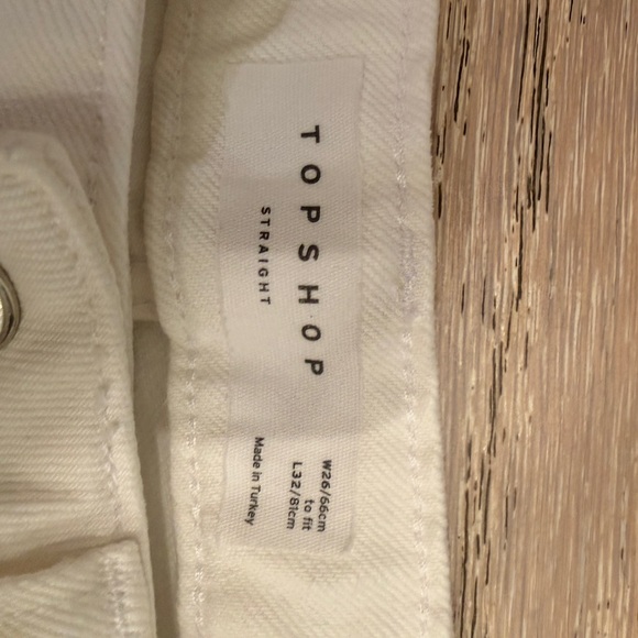 Topshop Ivory Straight-Leg Pants - Picture 2 of 2